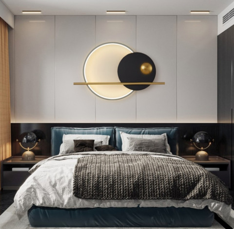 Настенный светодиодный светильник Inodesign Ridn Black 40.6195